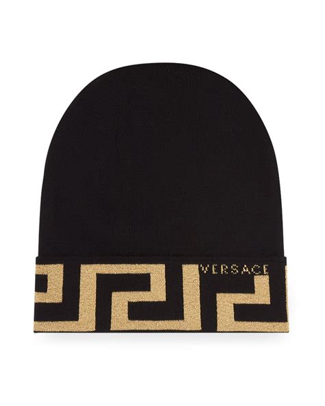 versace hat women|Versace beanie hat.